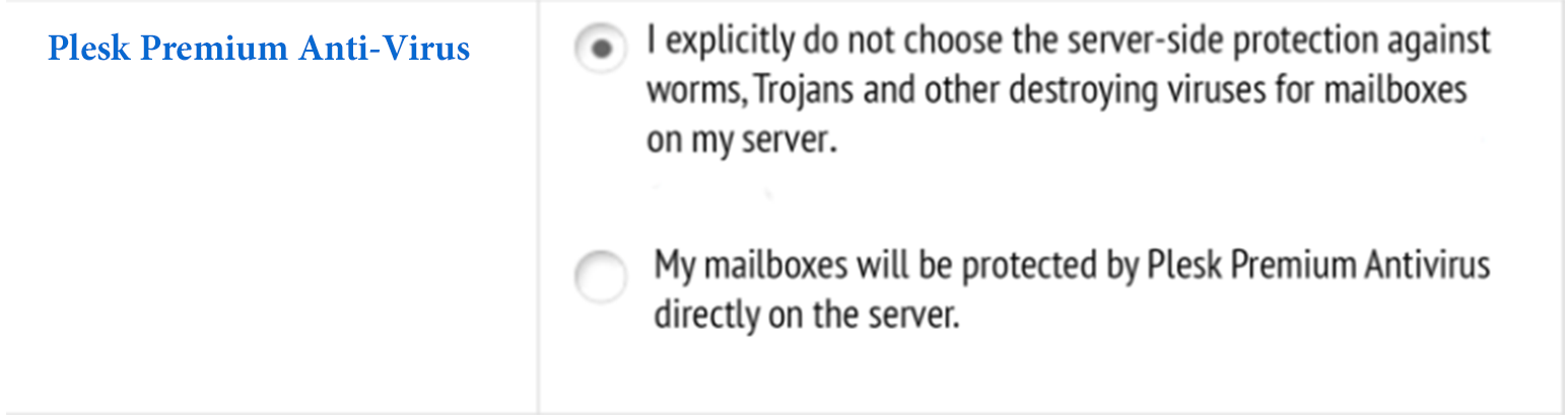 Anti-virus is included into Plesk Web Host and Pro Editions