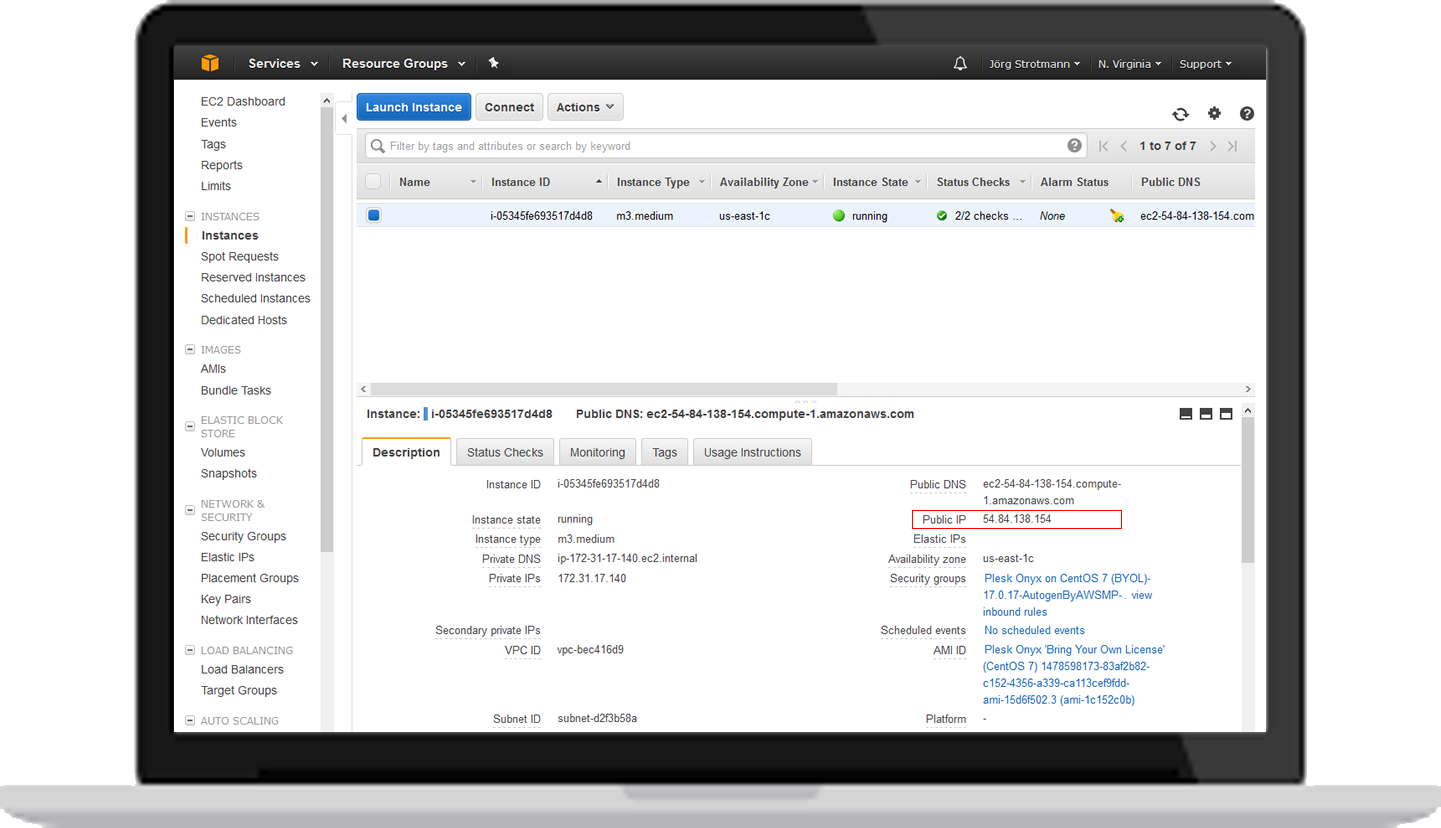 Amazon EC2 - Connecting the instance via SSH