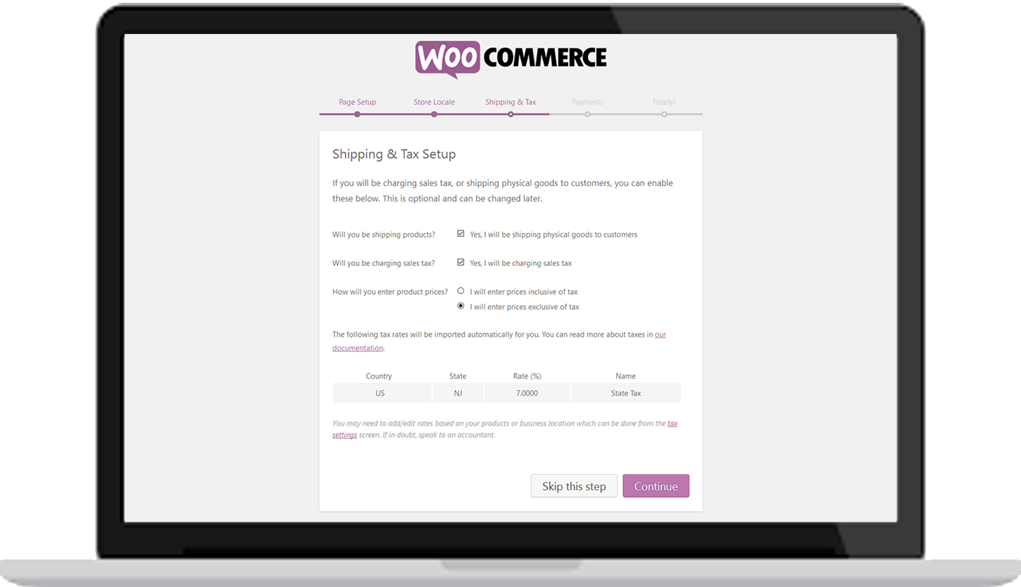 WooCommerce Shipping & Tax