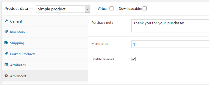 WooCommerce Advanced Settings