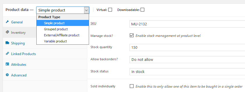 WooCommerce Settings - Products General